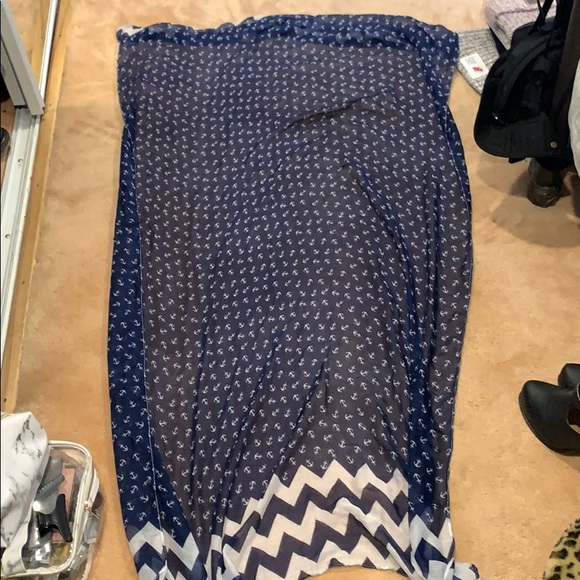 Blue Anchor Scarf - Picture 4 of 4